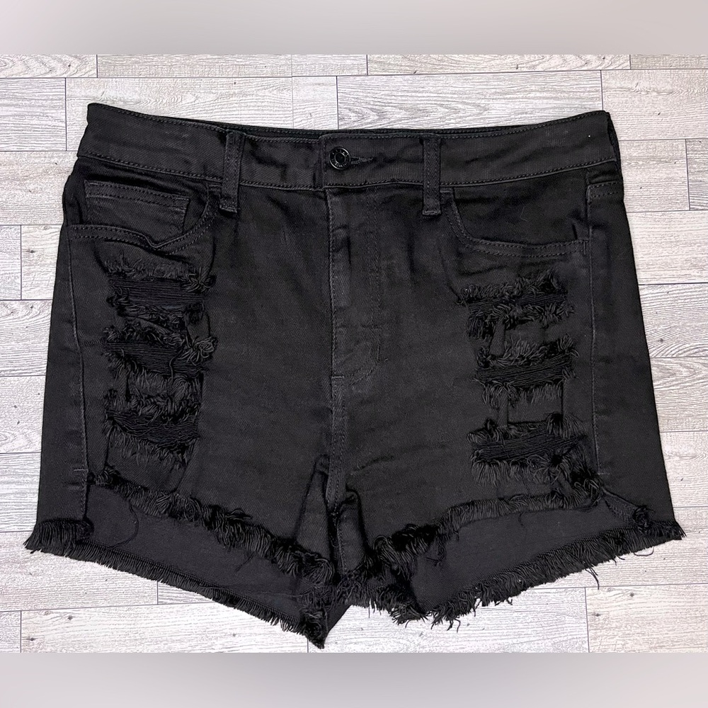 Cello Black Denim Shorts Size Large